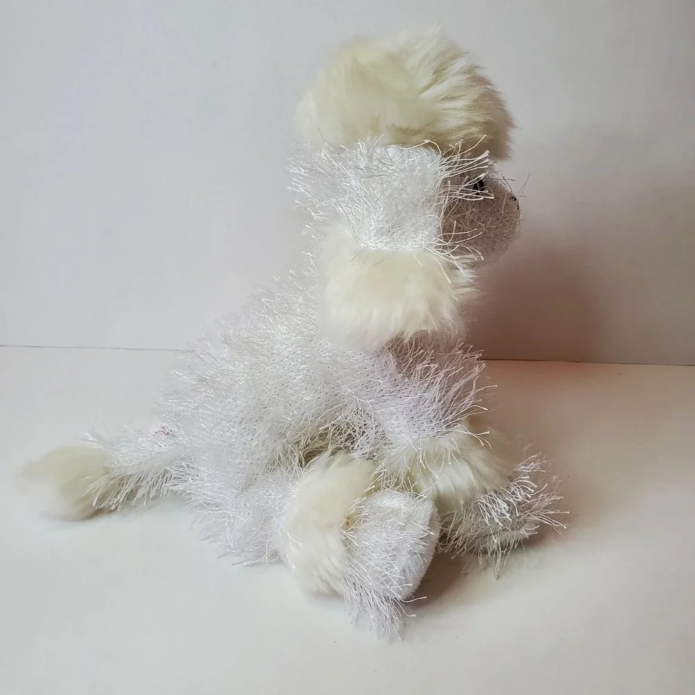 GANZ Webkinz 'Poodle' HM014 White Dog‎ *No Code* Plush 8